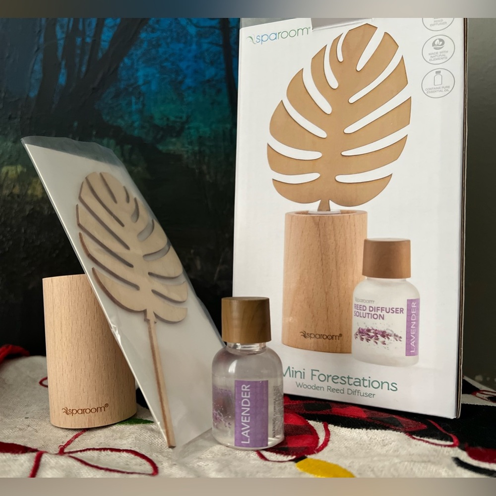 Wooden Reed Diffuser Mini Forestations Lavender